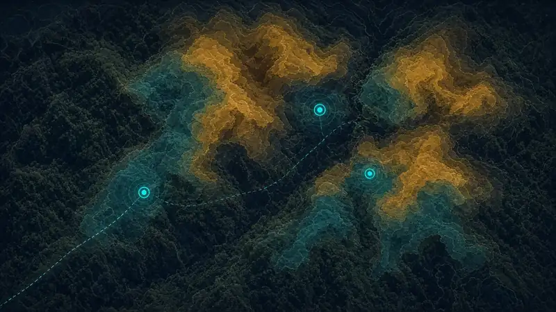Habitat katmanları üzerinde öncelikli GPS hedef noktaları